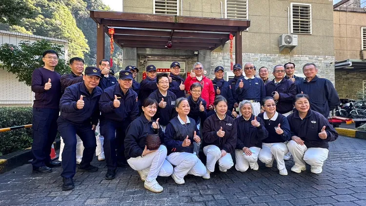 慈濟警友會今天到合歡山感謝警方執勤辛勞。警方提供