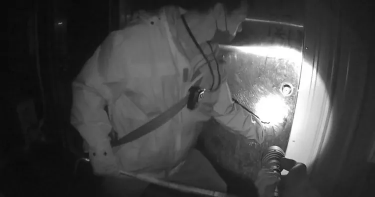 警方深夜出擊查獲3名賭場人員及8名賭客。翻攝畫面