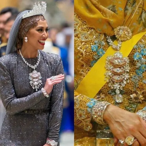 汶萊王室豪奢婚禮 公主斗大鑽飾把人閃瞎
