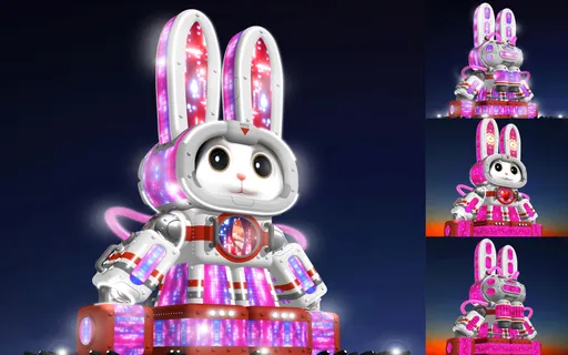 「2023台灣燈會」主燈亮相 高22公尺超炫科技兔2/5正式點燈