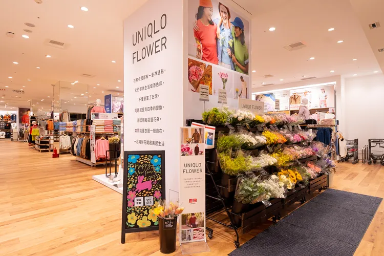 超人氣服務UNIQLO FLOWER首度進駐台中。業者提供