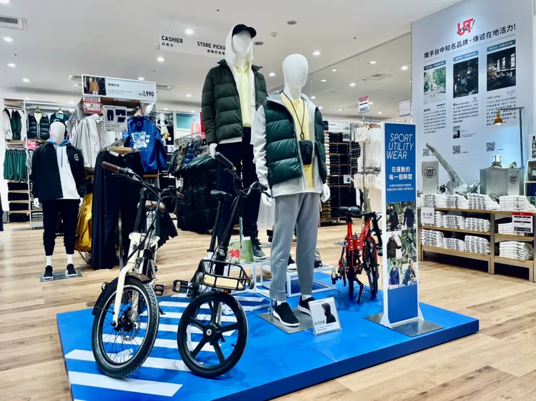 UNIQLO攜手台中文化品牌「1035 collab」、「酉5pm.twcaudex」及「捷安特」推出限量單品。曾仲葳攝