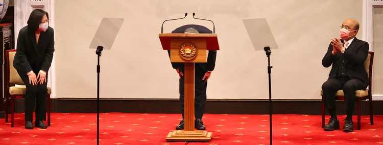 陳建仁接任新閣揆。林林攝