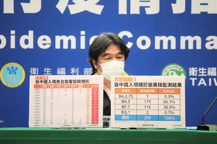 衛福部次長、指揮官王必勝。指揮中心提供