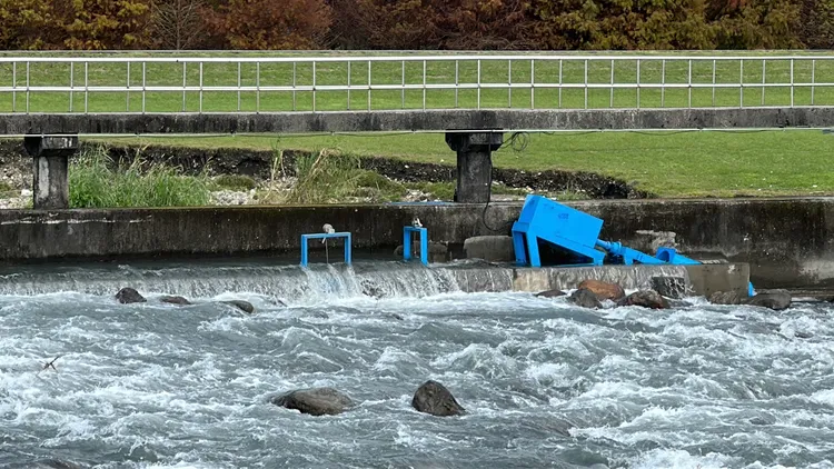 微水力環境教育示範場域中的發電機組。林泊志攝