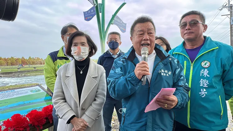 冬山鄉柯林社區發展協會理事長、柯林村長林明義。林泊志攝