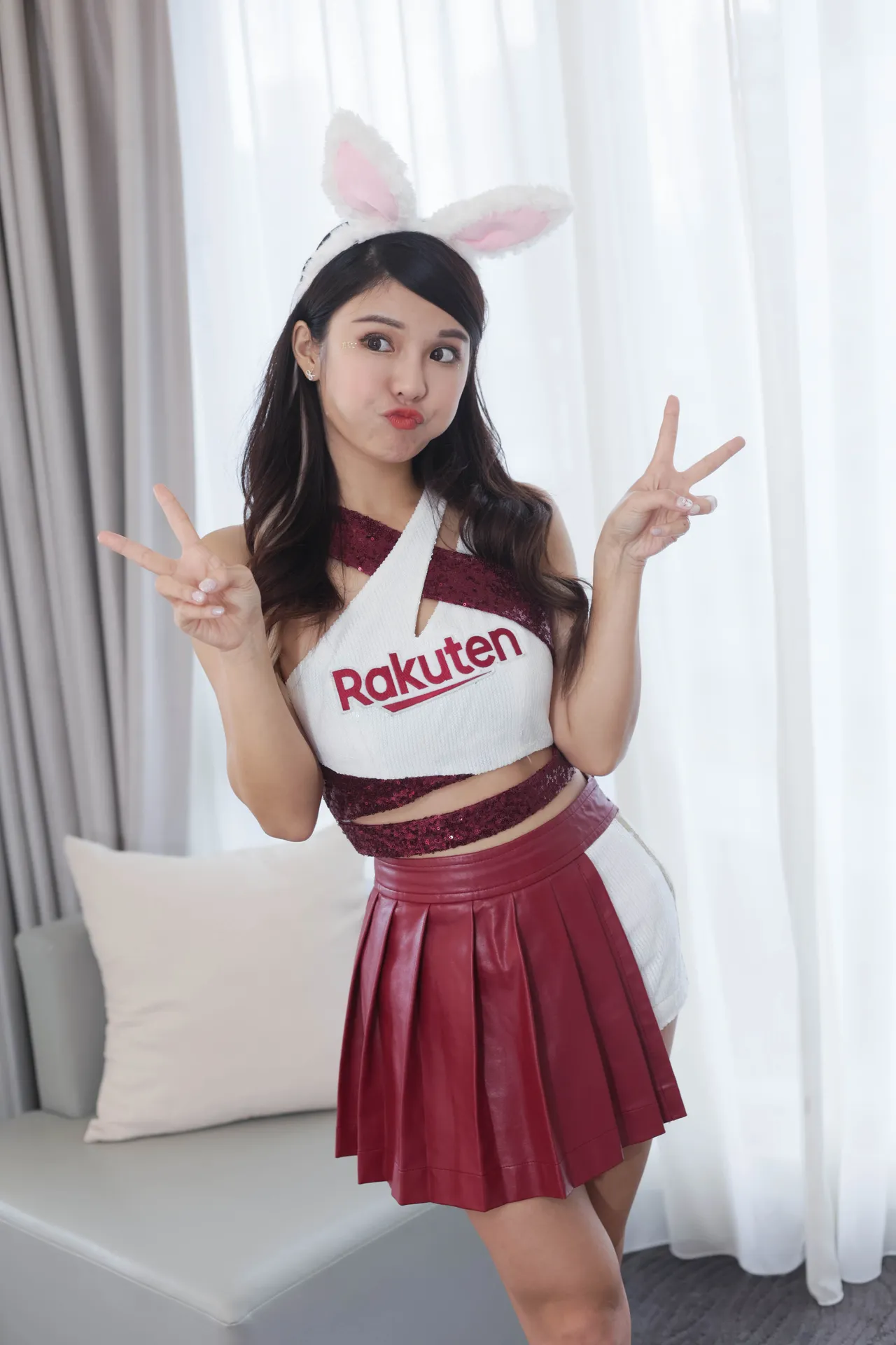 琳妲活泼搞怪，是名符其实的乐天女孩。彭欣伟摄