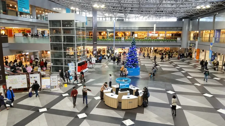 日本北海道新千歲機場。翻攝推特@rinharu1222