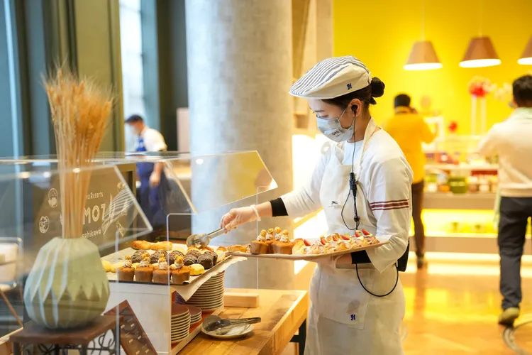 位於北海道中心的旭川，匯集四方食材，反映在OMO7旭川的早餐內容之上，選擇多樣。田欣雲攝