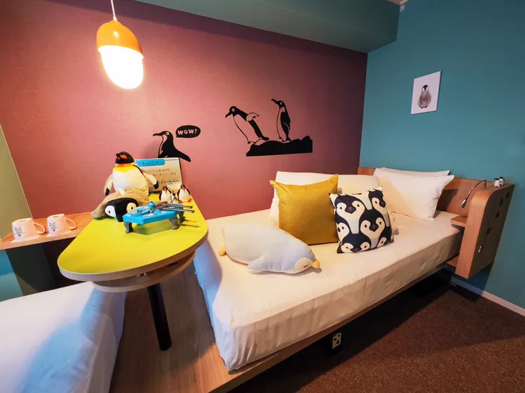 OMO7旭川「企鵝主題客房」。田欣雲攝