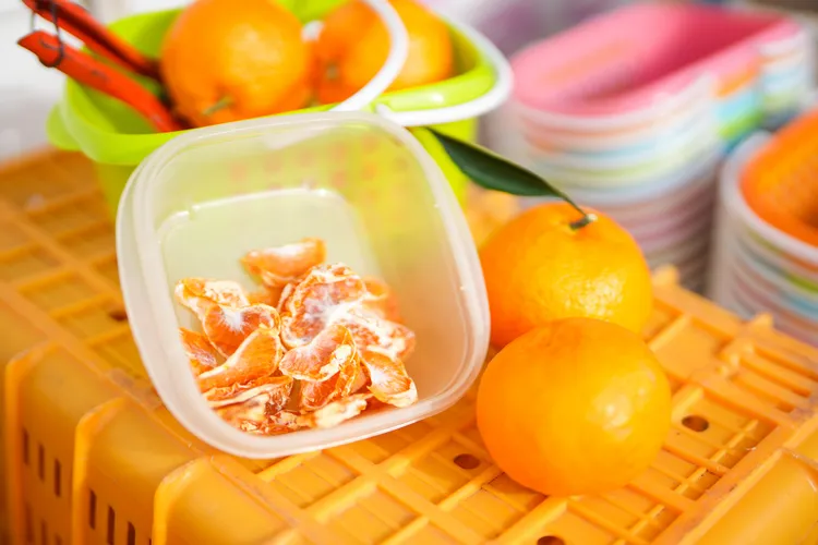 有林橘子園橘子乾，每包12000韓元（約新台幣288元）。田欣雲攝