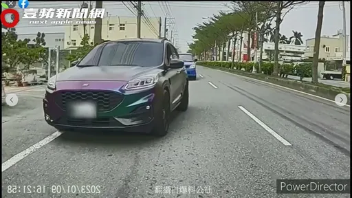 休旅車遇紅燈秒切進加油站　「假動作」影片曝光！眾人看傻眼