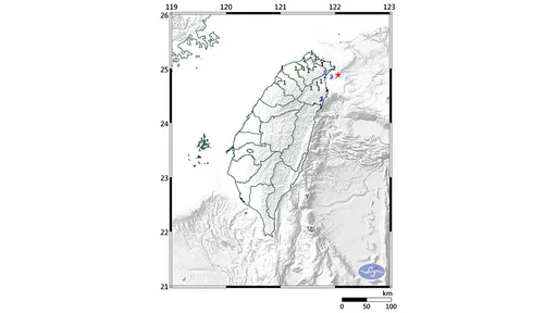宜蘭外海凌晨連兩次地震 規模4.3!宜蘭新北震度2級