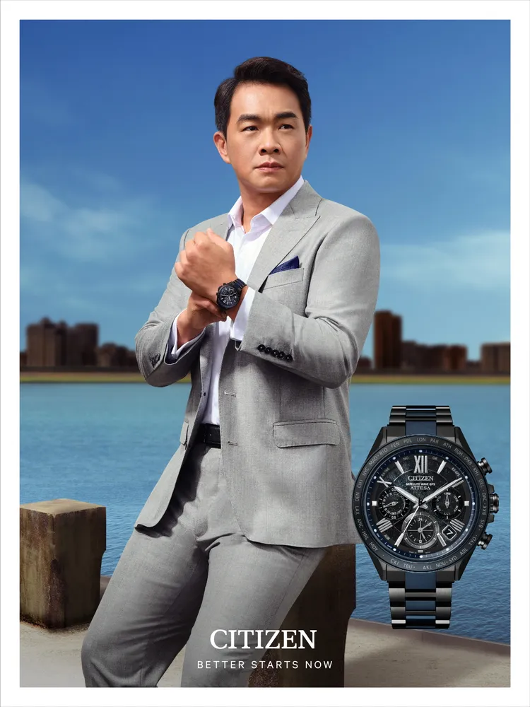彭政閔自去年起擔任CITIZEN品牌大使至今，詮釋形象照越來越得心應手。品牌提供