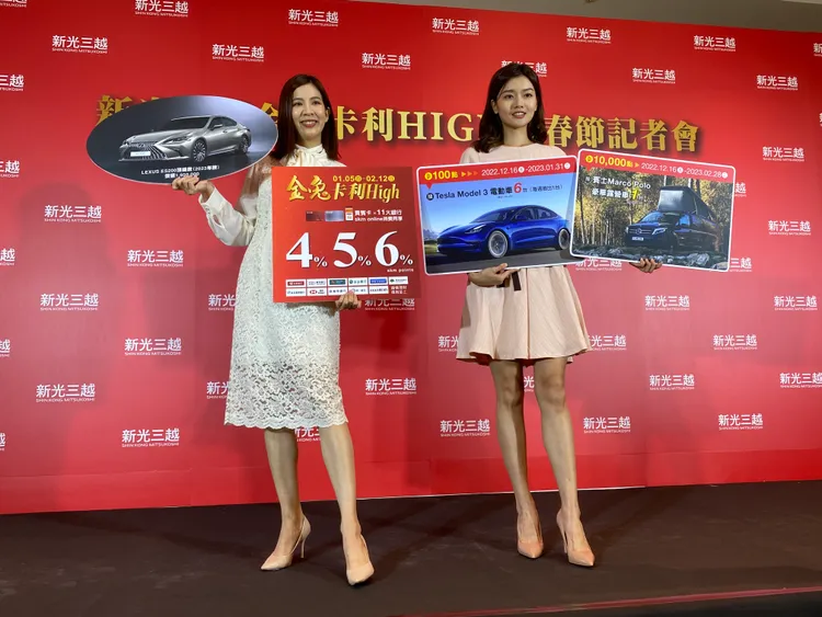 新光三越最大獎為信義新天地195萬元LEXUS ES 200頂級版。資料照片，陳怡文攝