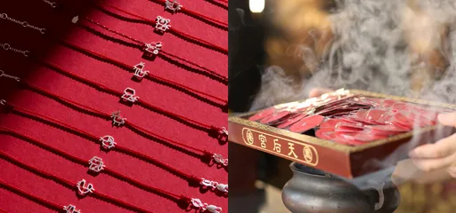 流行飾品跨界聯名鹿港天后宮　媽祖加持手鍊迎兔年