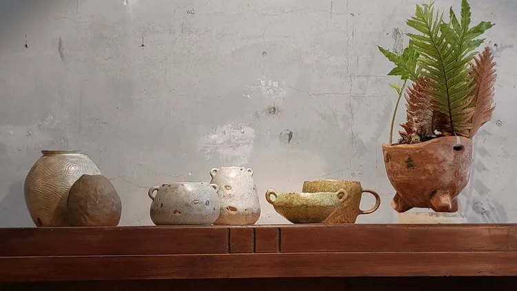 呦呦鹿鳴工作室陶藝作品。凃建豐攝