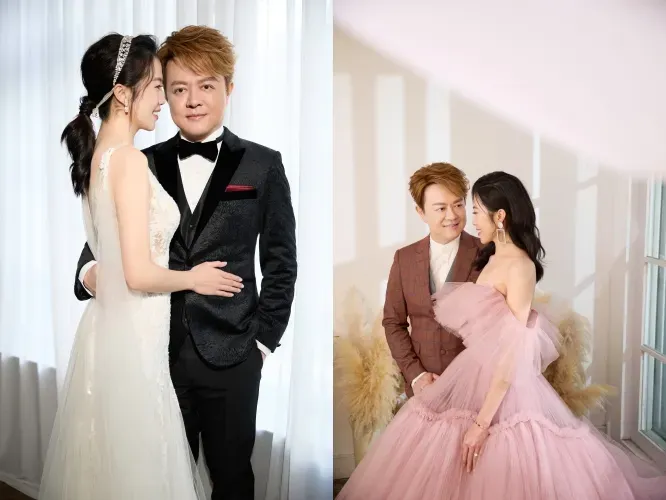 翁立友元旦曬婚紗照。資料照片