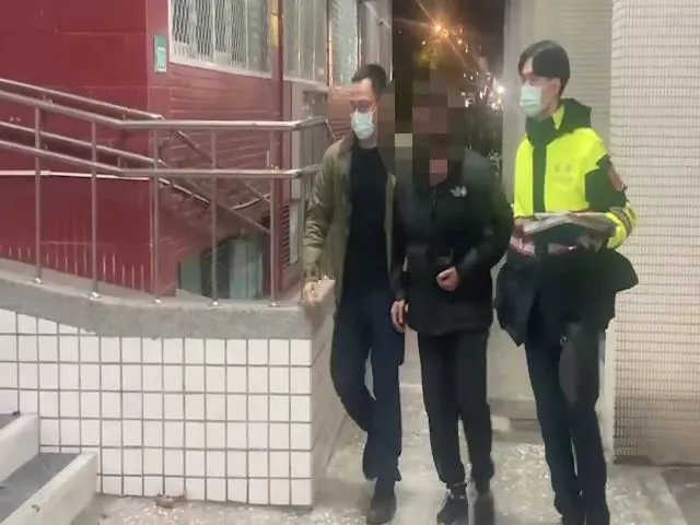 警方將喬男移送法辦。淡水警分局提供