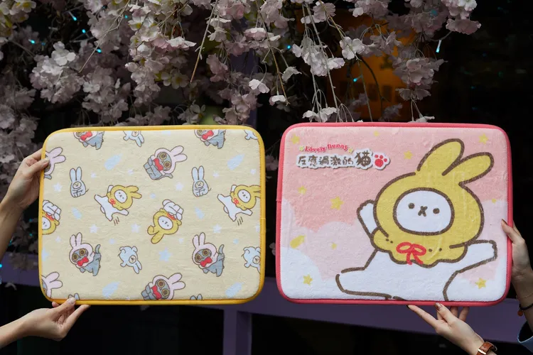 1/5-1/8刷Global Mall聯名卡滿888元可換「反應過激的貓-福兔貓地墊組」。業者提供