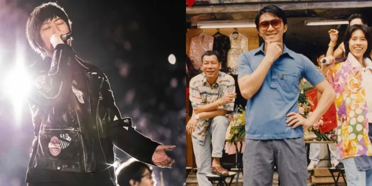 五月天阿信（左圖）許願成真，周星馳真的回了。左圖翻攝阿信IG、右圖翻攝周星馳IG