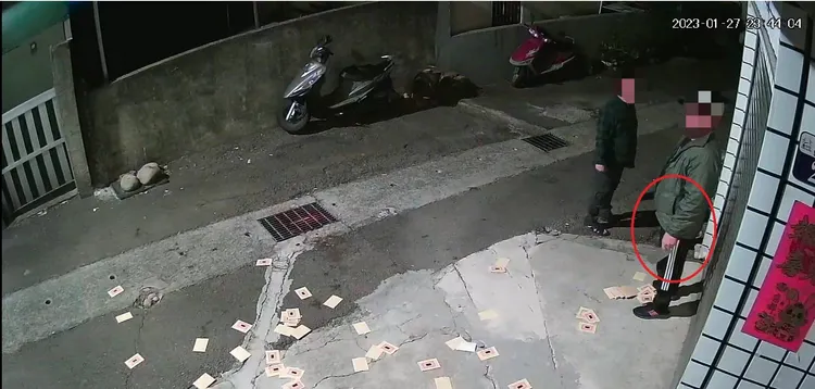 警方透過監視畫面，一眼就認出黃姓受刑人身分。讀者提供