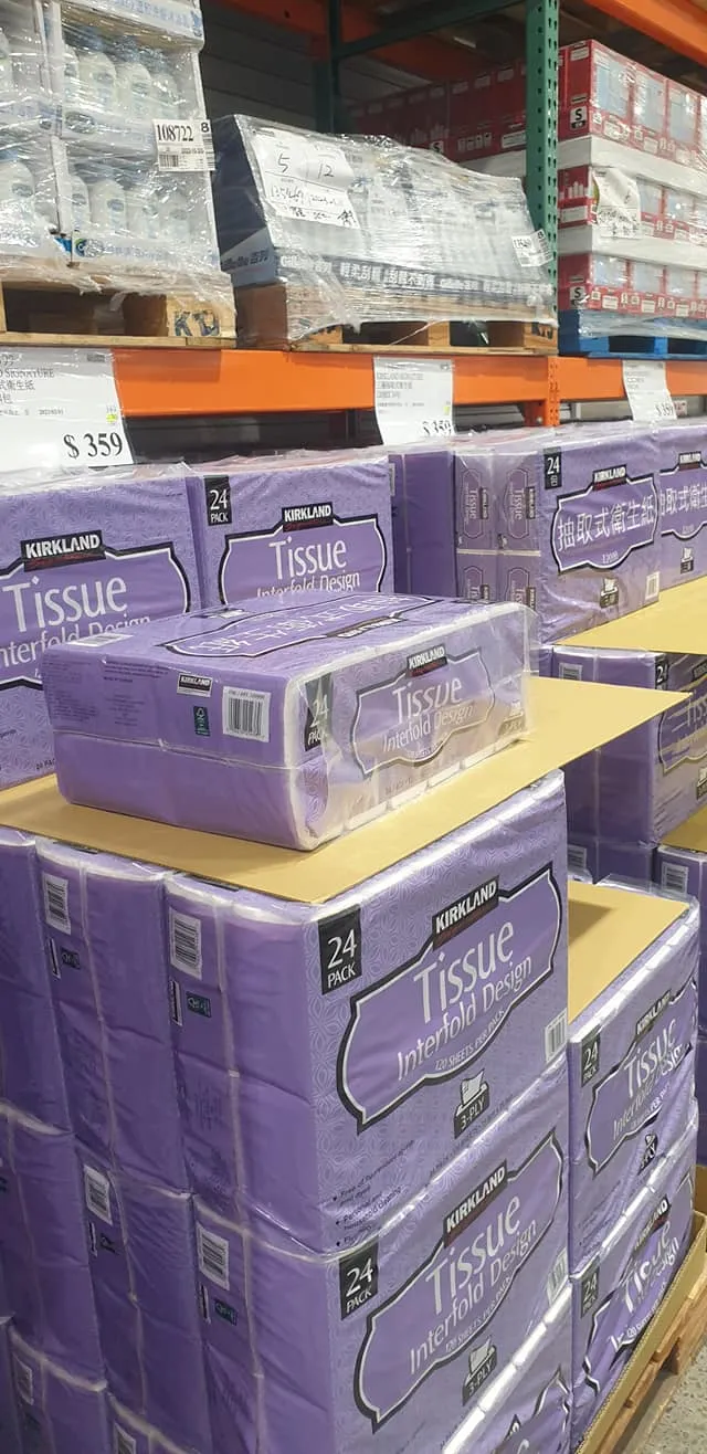 好市多抽取式衛生紙快閃優惠。取自COSTCO 好市多 商品消費心得分享區