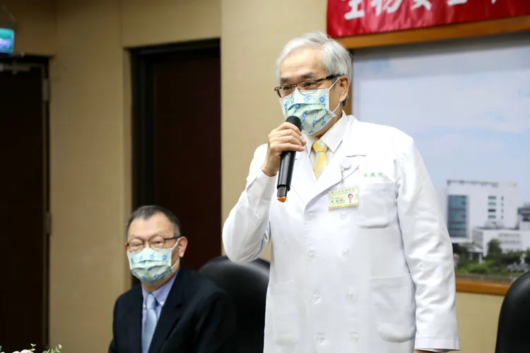 台北榮民總醫院院長陳威明致詞。北榮提供
