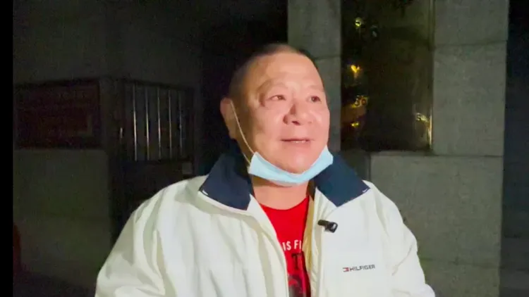 圓山開發總裁楊志強開心獲釋，受訪強調絕無幫議長買票。讀者提供