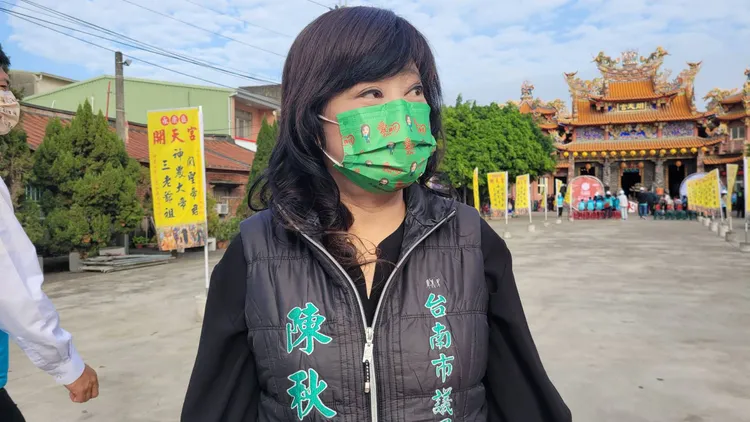 正國會議員陳秋萍不評論。劉榮輝攝