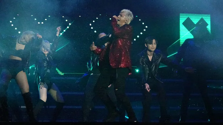 羅志祥在花蓮跨年晚會壓軸演唱嘉賓，演出相當賣力。王文傑攝