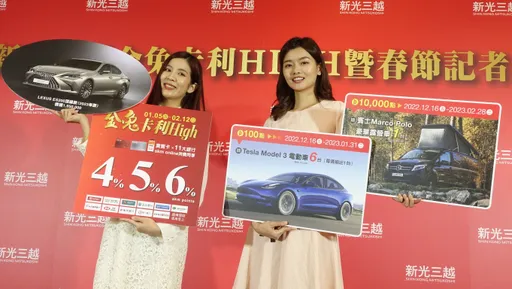 新春購物潮拚了!新光三越《卡利High》扣點抽8台電動車、100張星宇機票