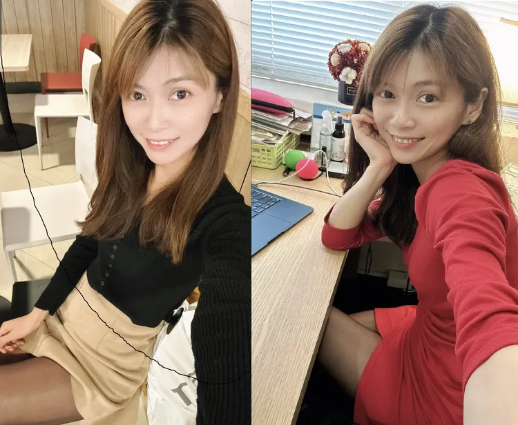 美女游婷妮向《壹蘋》讀者拜年。游婷妮提供