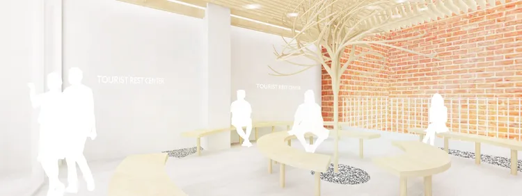 遊客休憩中心。新工處提供