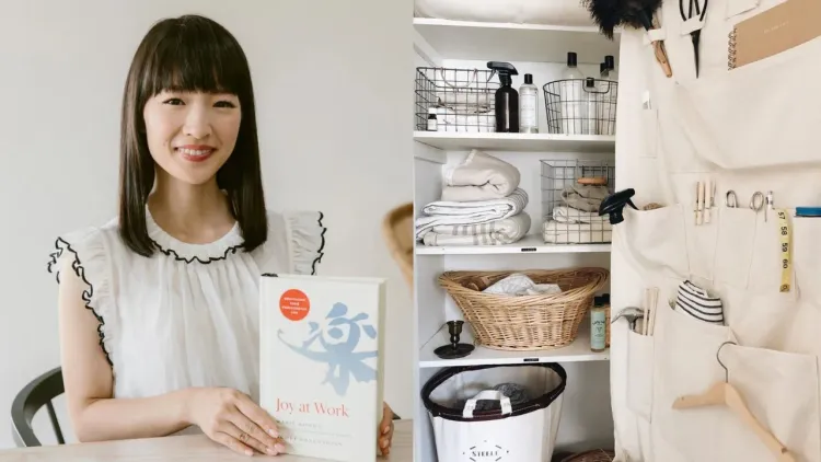 「收納女王」近藤麻理惠成為三寶媽後，坦言已經放棄整理家裡。翻攝mariekondo
