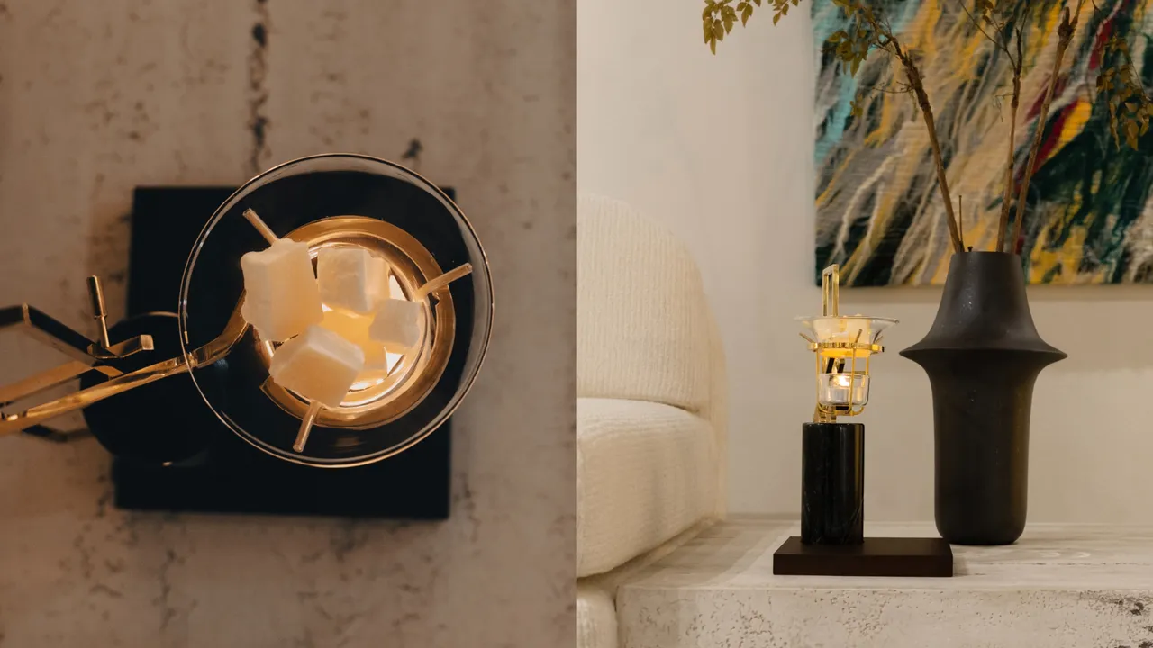 [bi.du.haev]的rāz multistand擴香座，搭配My Fragrances香氛蠟塊組，9900元。品牌提供