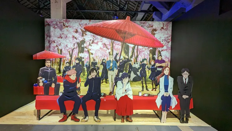 咒術迴戰展可以和喜歡的角色合照。趙世平攝