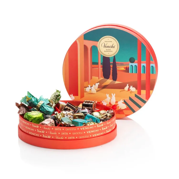 月兔新年巧克力圓型禮盒，2480元。品牌提供