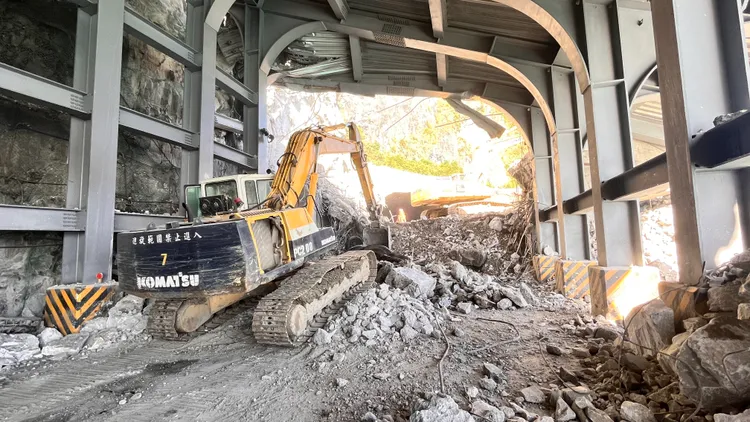 台9線159.3K搶修狀況。公路總局提供