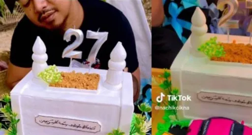 許願請小心！人妻送夫「墳墓蛋糕」祝願戒菸　10天後老公永遠戒菸了