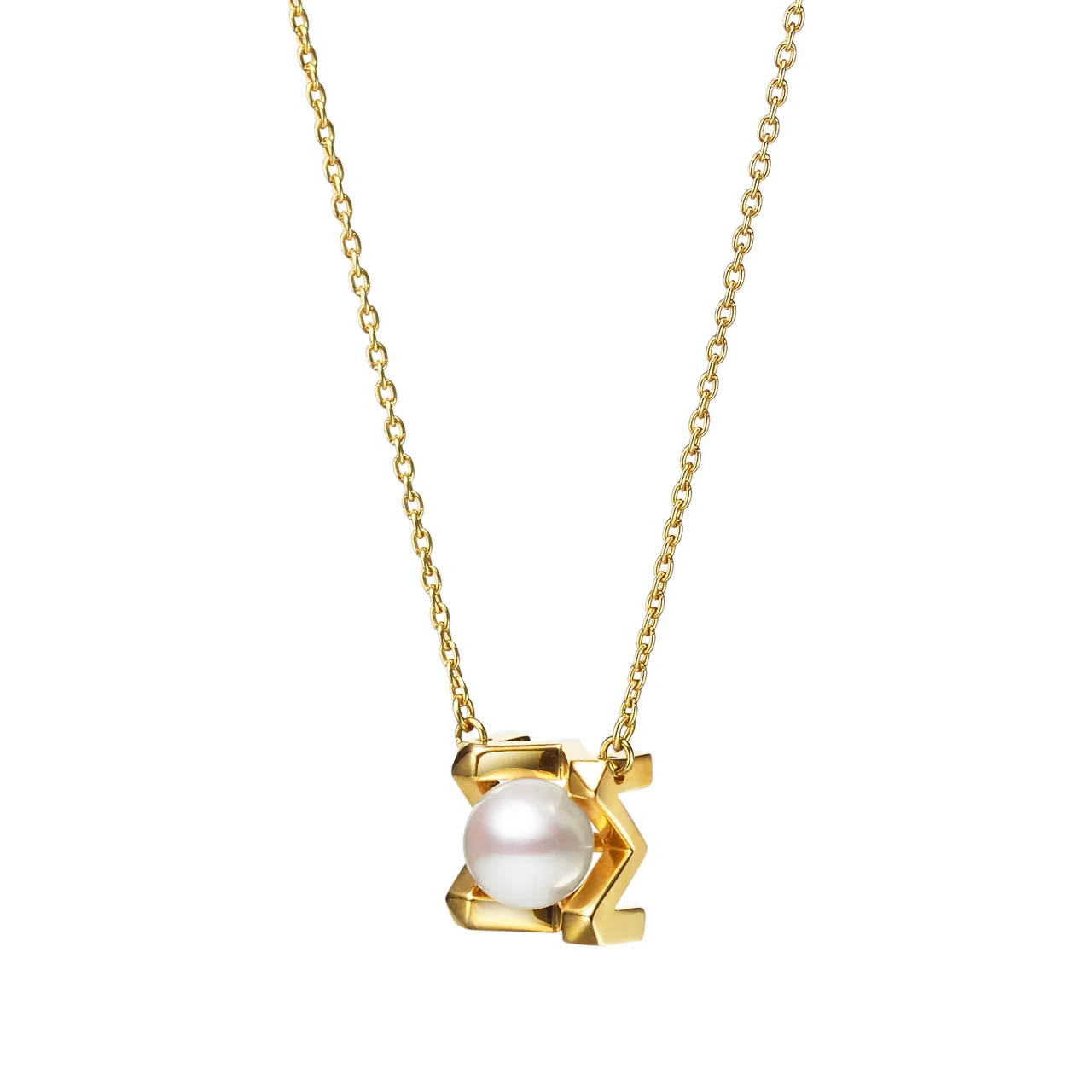 MIKIMOTO M Collection 18K金珍珠墜鍊,4萬7000元。品牌提供