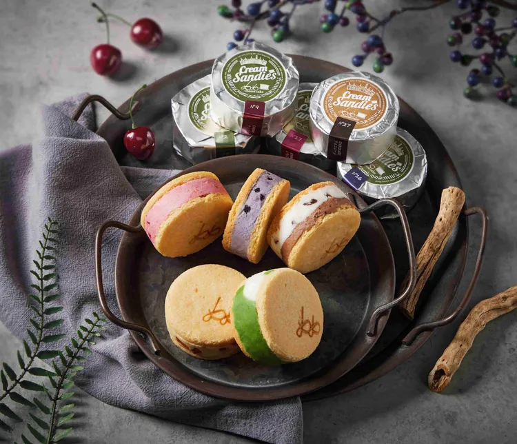 北海道奶油三明治冰淇淋共有30多種口味。66Cheesecake提供