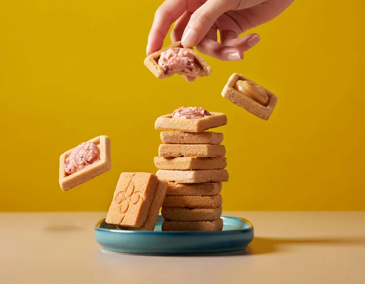 福岡草莓奶油夾心餅乾。66Cheesecake提供