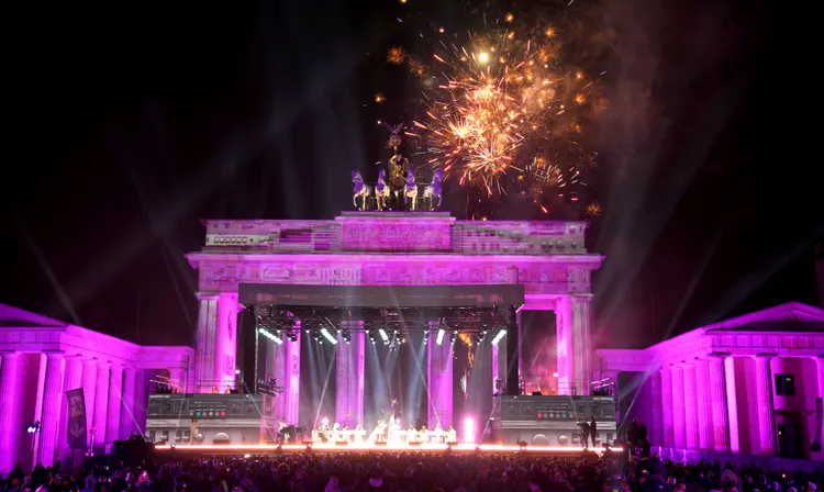 德國柏林布蘭登堡大門。美聯社