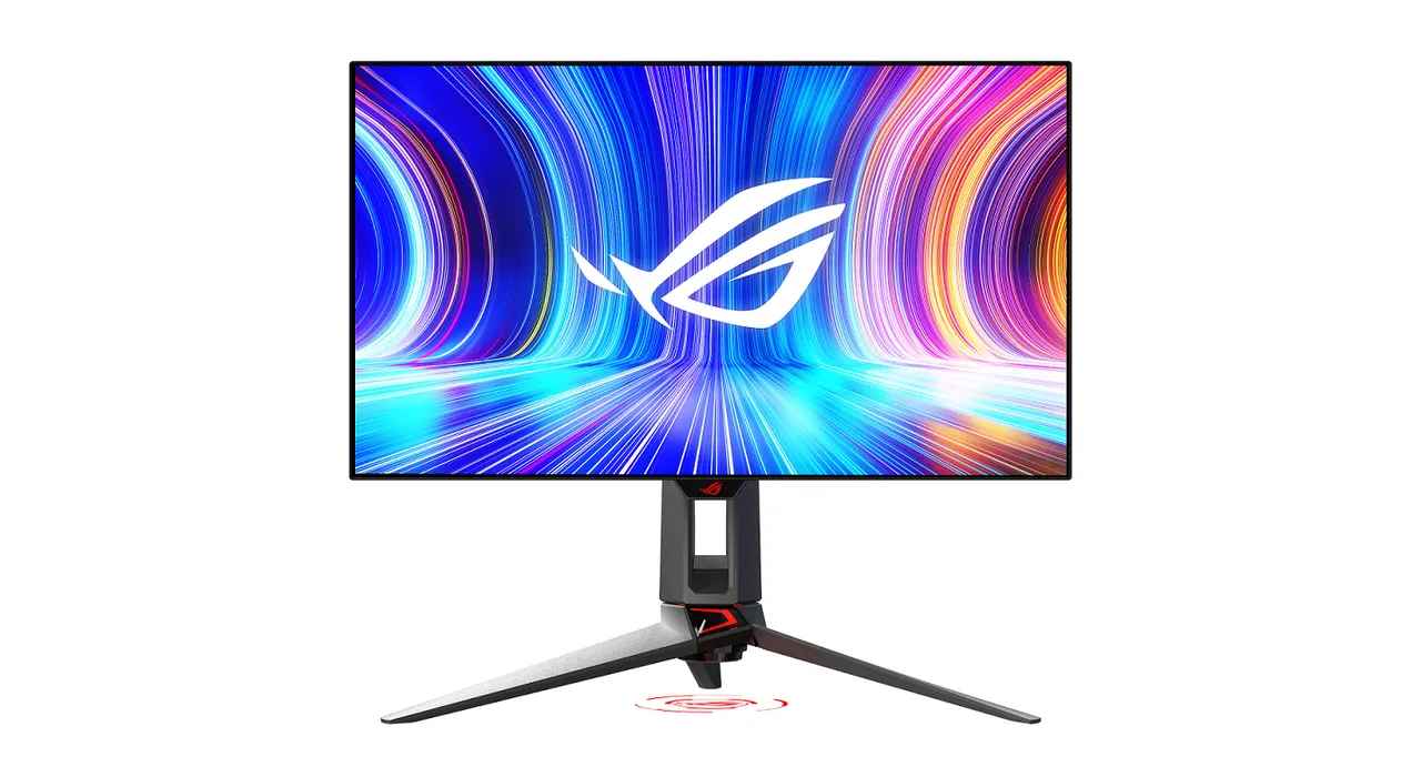 ROG首款1440p OLED 電競螢幕Swift OLED PG27AQDM。業者提供