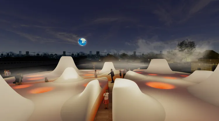 屏東燈節的展示區好玩好拍。屏東縣政府提供