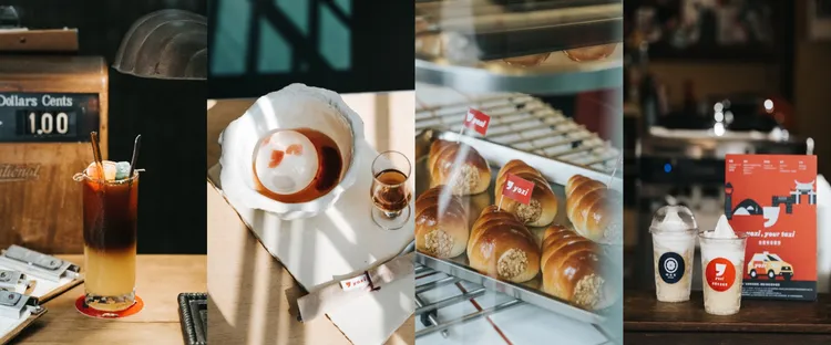 老宅咖啡廳「沼澤marsh」與「蜷尾家」旗下三個品牌，同步推出yoxi獨家午茶餐點。業者提供