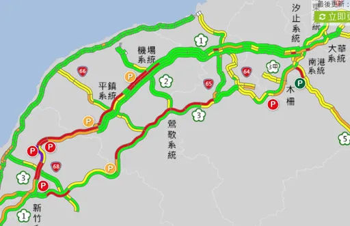 初三國道路況「這2處紫爆」 國5下午起北上高乘載