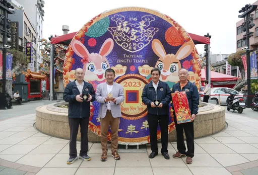 桃園大廟景福宮兔年重啟「拜頭香」 拍照打卡送金幣