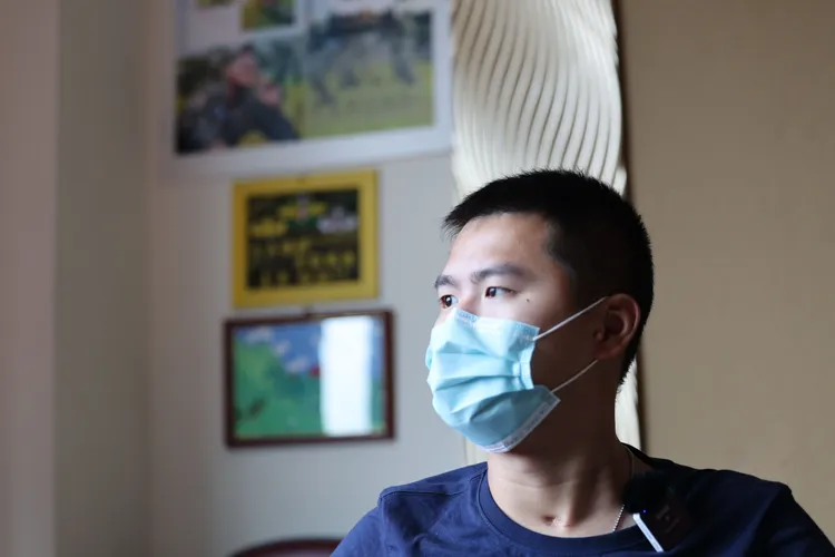 秦良丰去年下旬接受《壹蘋》訪問時指想當位作家，養活自己。資料照片